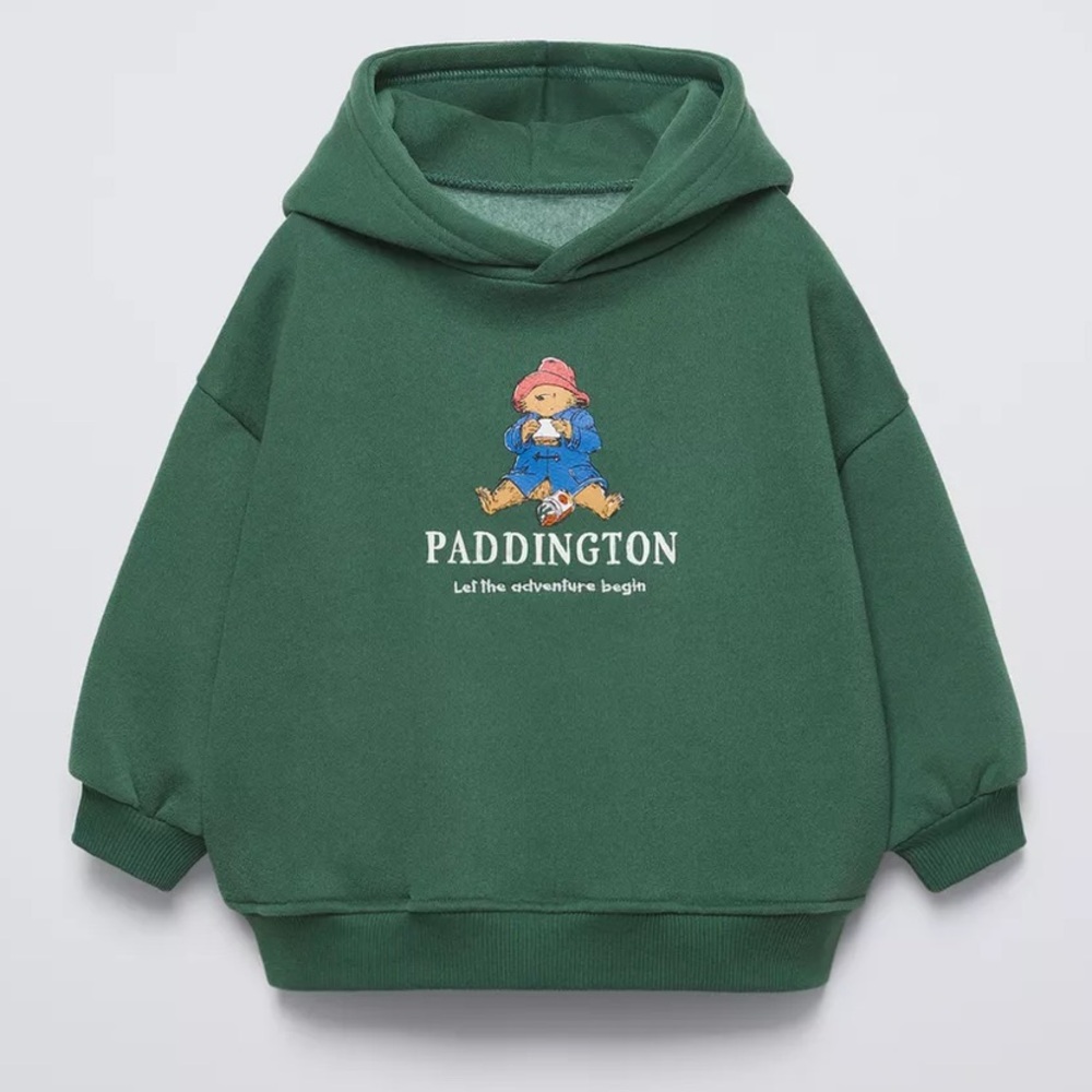 Zara kids boys girls hoodie sweatshirt Paddington Bear size 6